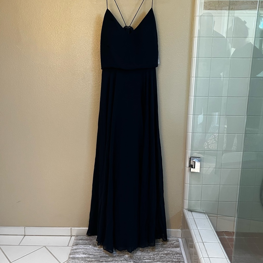 Jenny Yoo Inesse Navy Bridesmaid Dress